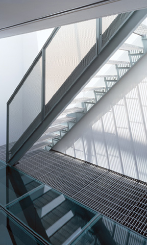 Steel Grid Staircase